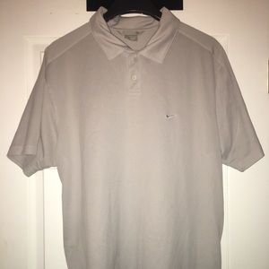 NIKE Light Gray Polo Shirt